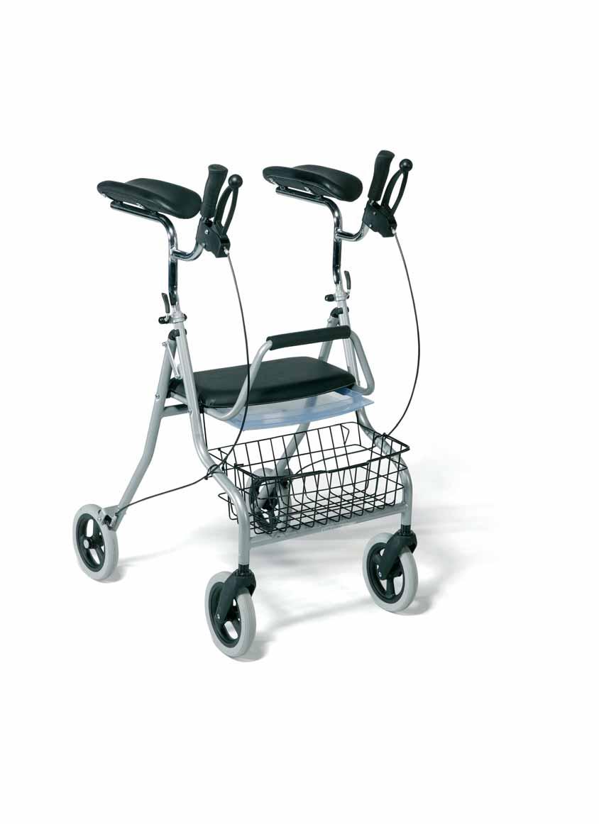 Rollator 4 roues avec appui antebrachial