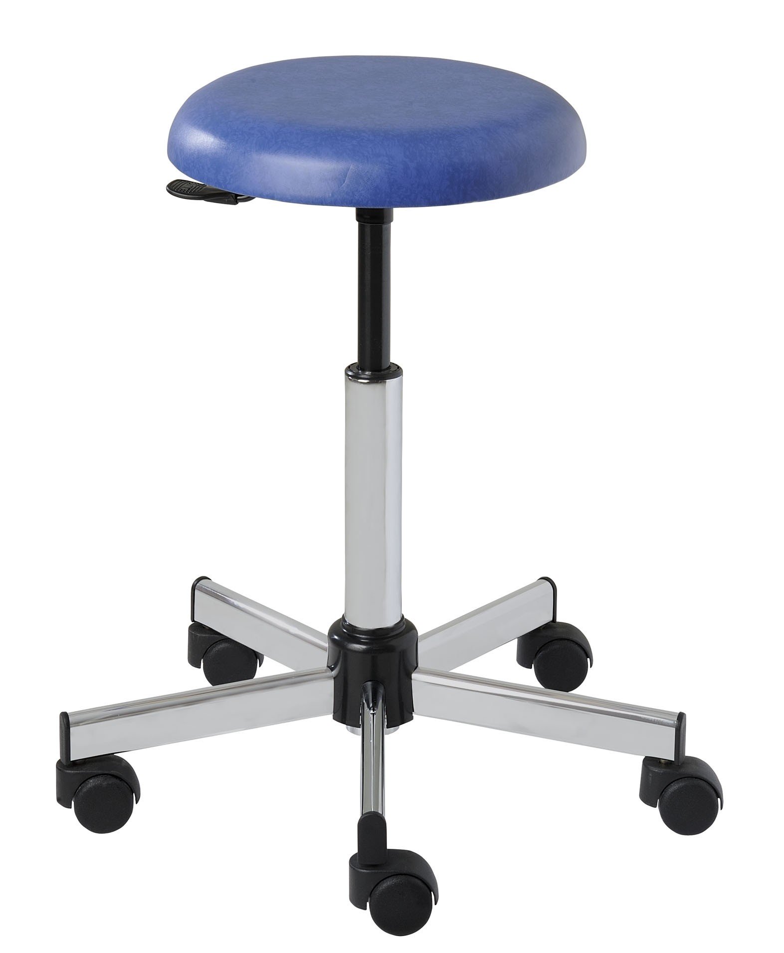 Tabouret 12001CHR pied chromé sur roulettes