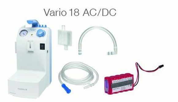 Aspirateur Tracheal Vario 18 secteur et batterie