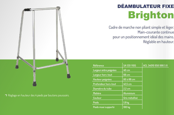 Deambulateur fixe Brighton